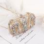 Elegant Fashion Bead Embroidery Clutch Evening Dress Diamond-encrusted Handbags Wedding Women's Tote Bags