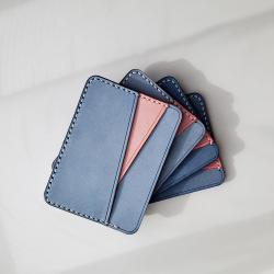 Minimalist Leather Credit Card Holder RFID Blocking Mini Wallet Ultra Slim Card Holder Wallet