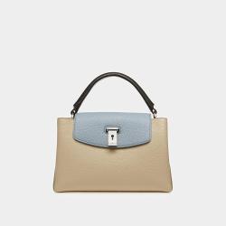 Custom Brand 2024 Fashion Designer Lichee Leather Women Crossbody Bag Contrast Color Women Handbags