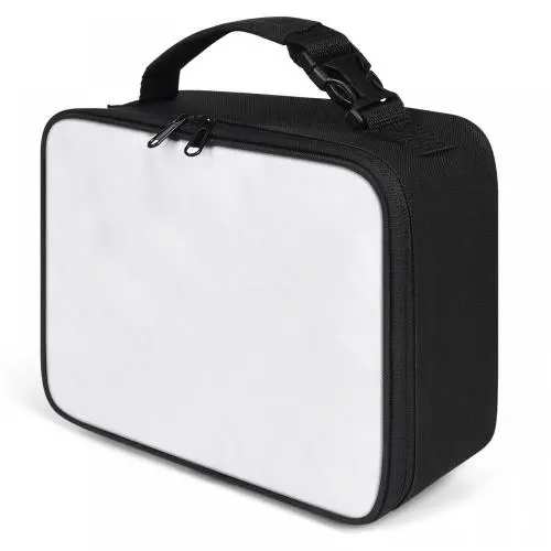 Wholesale Adult Small White Waterproof Insulated Thermal Sublimation Neoprene Blank Lunch Tote Cooler Bag With Zipper