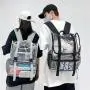 ZR807 Unisex Schoolbag Backpack Transparent Laptop Bag Funny Ghost PVC High Quality Zipper Waterproof Fashion Backpack Halloween