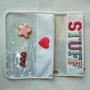 Keymay RTS 19 Colors Plain Nylon Transparent PVC Flat Cosmetic Bag Make Up Pouches Letter Sew Zipper Bag Clear Flat Makeup Pouch