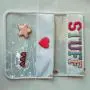 Keymay RTS 19 Colors Plain Nylon Transparent PVC Flat Cosmetic Bag Make Up Pouches Letter Sew Zipper Bag Clear Flat Makeup Pouch