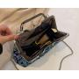 HR383 New Fashionable Style Dinner Party Clutch Bag Personalized Sequin Clip Handle Bag Chain Strap One Shoulder Crossbody Bag