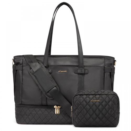 LOVEVOOK 2pcs/set Travel Weekender Overnight Bags Gym Duffle Bag with Shoe Compartment & Wet Pocket Garment travel duffel bag