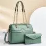 A Set Of Two Newest Diamond Lattice Chain Ladies Hand Bags Fashion Simple Bolsos Mujer Crossbody Bag 2024 Designer Women Bags