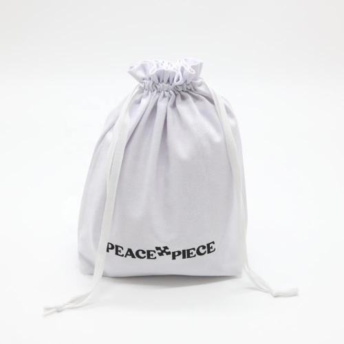 Eco- Friendly Square Bottom Canvas Drawstring Shoe Clothing Packaging Shopping Dust Bag White Cotton Canvas Gift Cosmetic Pouch