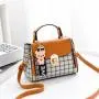 Private label trapezoid envelope shoulder fashion tote handbag design latest office tote bag leather bag handbags for women