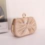 New arrival bling glitter fold design wedding party bag bridal clutches evening bags champagne wholesale women clutch pochette femme