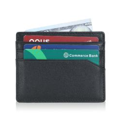 Hot Popular RFID Blocking Wallet Business Genuine Leather Id Credit Card Case Holder Multifunctional Short Card Holder Wallets