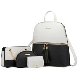 3PCS Set Hot Sales Sac Main Femme Convertible Set Bags PU Leather Bag Functional Backpacks For Women