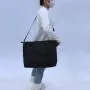 Keymay Fashion Women Shopping Bag Travel Shoulder Handbag with Pockets and Zipper Waterproof Nylon Tote Bag handbag ladies