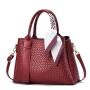 2024 Custom Ladies Fashion High Quality Shoulder Bag PU Leather Large Capacity Women's Tote Handbags With Zipper