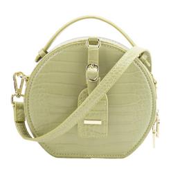 2024 Wholesale Round Handbags Ladies Crocodile Vegan Leather Hand Bags Women Shoulder Crossbody Bag