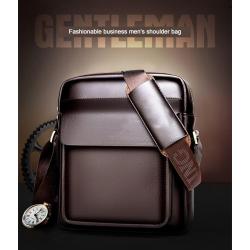 2024 New Fashion Wholesale PU Leather Messenger Bag For Men Office Business Briefcase Men shoulder bags