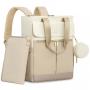 LOVEVOOK high quality multifunctional portable baby diaper bags expandable solid canvas backpack diaper bag mommy bag with usb