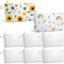 Gelory Custom Travel Toiletry Make Up Pouch Eco Friendly Canvas Zipper Cosmetic Bag With Logo