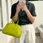 New Korean Fashion Trend Solid Color Small Bag High PU Leather Ladies Handbag Large Capacity Boston Womens Square Tote Hand Bag