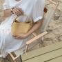 Fashion Lichee Pattern Designer Handbag Wholesale Silk Soft Leather Para Mujeres Bolso Bolsas Bucket Type Handbag Manufacturer