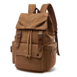Vintage Men Canvas Laptop Shoulder Backpack Travel Rucksack Sling Bag Cross Body School Back Bag for Man Wholesale