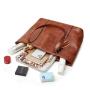 Custom design bag 2024 OEM Femme Large Capacity Pu leather Hand Luxury Tote Bag For Women Shoulder Bag