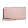 Factory wholesale price PU leather zipper women leather wallet with strap