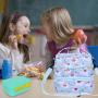 First Grade Unique Double Decker Sublimation Food Picnic Bento Thermal School Kids Cute Lunch Bag For Children