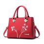 Pure Color crossbody bag PU Single Chains handbags Embroidered Fashionable Ladies Shoulder Bag