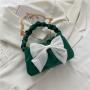 Cute Bow Para Mujeres Bolso Bolsas Chains Soft Pu Leather Crossbody Bags For Women Pleated Fashion Taschen CY137