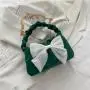 Cute Bow Para Mujeres Bolso Bolsas Chains Soft Pu Leather Crossbody Bags For Women Pleated Fashion Taschen CY137