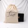 High Quality Large Cotton Linen Clothes Shoe Hat Dust Bag For Packing Storage Custom Logo Cotton Drawstring Dust Pouch