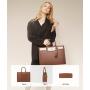LOVEVOOK Designer Luxury Laptop Bag Women Waterproof Leather Computer Tote Bag Business Office Briefcase Large Capacity Handbag