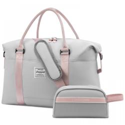 LOVEVOOK 2023 2pcs Low MOQ Stock Waterproof Custom Handbags Weekend Duffel Bag with Toiletry Purse Men Women Travel Luggage Bags