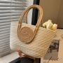 Colorful cotton rope woven hand-held large capacity handbag designer bags