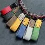 Wholesale Crazy Horse Cowhide Leather Key Holder Travel Keychain Holder Real Leather Smart Car Key Case Holder