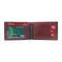 Wholesale leather money clip business credit card holder wallet leather slim wallet with money clip