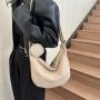 New Dumpling Bag Corduroy Retro Messenger Bag Japanese And Korean Minimalist Style Shoulder Bag for Women