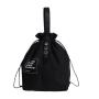 Bento bag Nordic Simple Ins Bundle Mouth Alphabet Webbing Thermal Insulation Meal Bag Canvas Portable Lunch Box