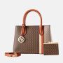 SUSEN CHRISBELLA High quality letter metal hand bag famous brand real pu leather women bags handbags for women luxury