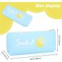 Gelory Lovely Stationery Bag Portable Small PU Leather Pencil Case Student Pencil Bag With Zipper