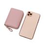 ZR118 RFID Anti-theft Brush Organ Male and Female Card Holder Card Bag Zipper Small Wallet Driver's License Bag