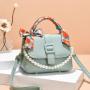 Custom Logo Fashion Luxury Pearl Hand Bags Customs Handbag For Women PU Waterproof Ladies Purses Girl