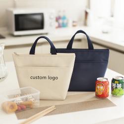 Gelory Wholesale Custom Logo Thickened Portable Waterproof Oxford Tote Cooler Lunch Box Bag Thermal Food Bags