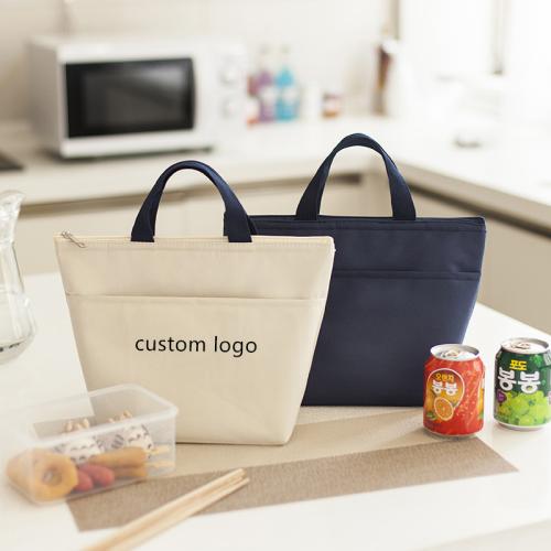 Gelory Wholesale Custom Logo Thickened Portable Waterproof Oxford Tote Cooler Lunch Box Bag Thermal Food Bags