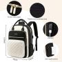 LOVEVOOK Wholesale Quilted Waterproof Backpack Trendy Anti Theft School Bags with USB College Laptop Bags for teenagers unisex