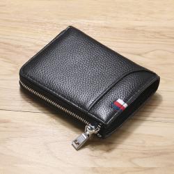 Men's Leather Luxury Mens Bags Anti Theft Men Card Holder Wallet Short Leather Wallet Cartera De Hombre