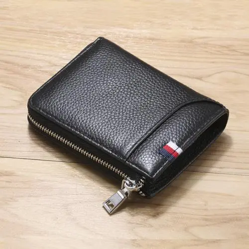 Men's Leather Luxury Mens Bags Anti Theft Men Card Holder Wallet Short Leather Wallet Cartera De Hombre