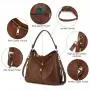 LOVEVOOK Realer Boutiques dropshipping hot sale ladies hobo bags large casual hand bags shoulder bags 3 pieces women handbags