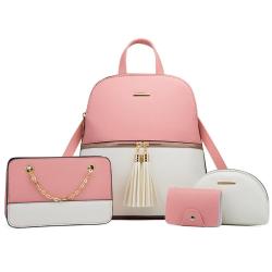 3PCS Set Hot Sales Sac Main Femme Convertible Set Bags PU Leather Bag Functional Backpacks For Women