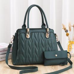 2023 PU Leather Stylish Ladies Colors Clutch Purse Shoulder Bag Set Fashion Trendy Luxury Women's Handbags